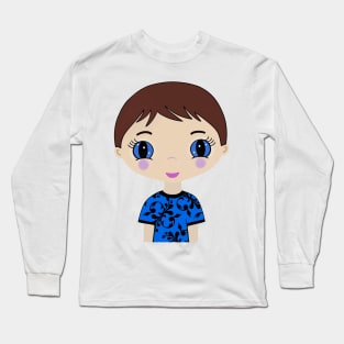 Blue Eye Boy Long Sleeve T-Shirt